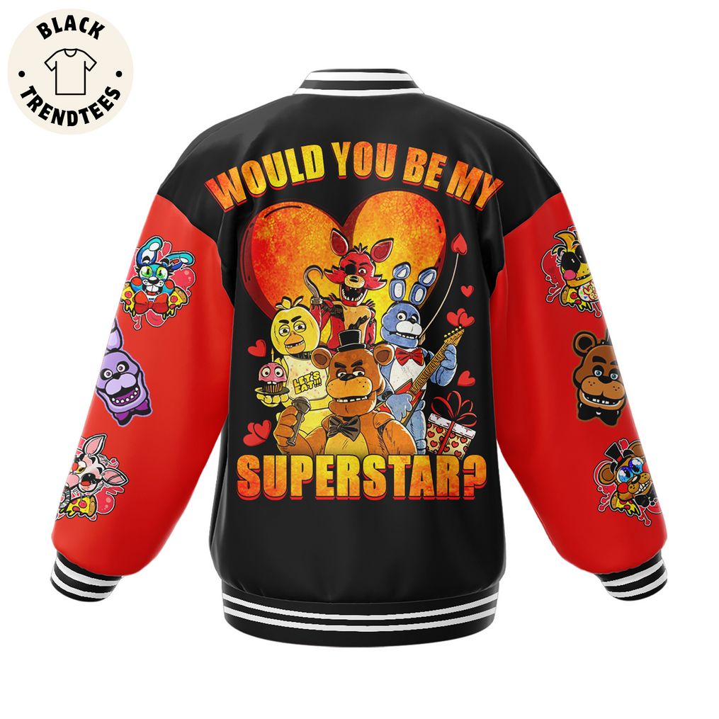 It's Your Valentine Superstar Black Design Baseball Jacket