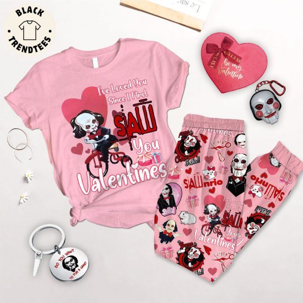 I’vs Loved You Since I First Saw You Valentines Pink Design Pajamas Set