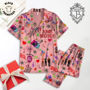 Jonas Brother Pink Design Pajamas Set