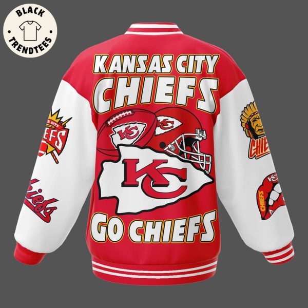 Kansas City Chiefs Logo Red Design Baseball Jacket