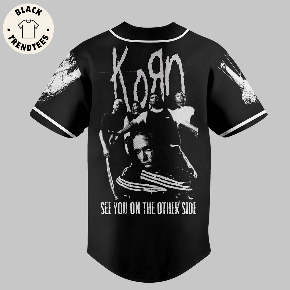 Korn Still A Freak Skull Black Design Baseball Jersey