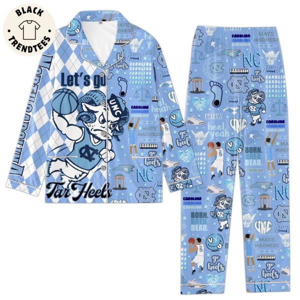 Let’s Go Tar Heels Blue Design Pajamas Set