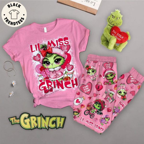 Lil Miss Grinch Pink Design Pajamas Set