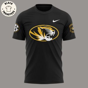 Limited Edition Missouri Tigers Full Black Nike Logo Design 3D T-Shirt
