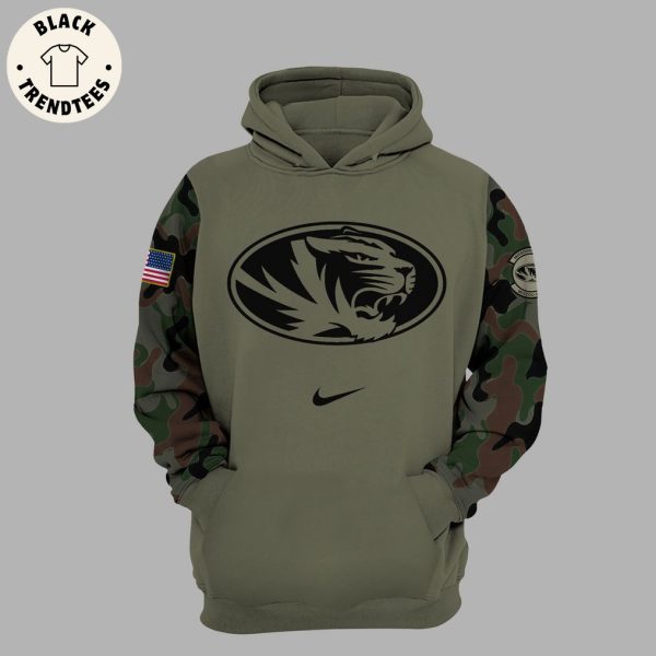 Limited Edition Missouri Tigers Veterans Nike Logo Design 3D Hoodie