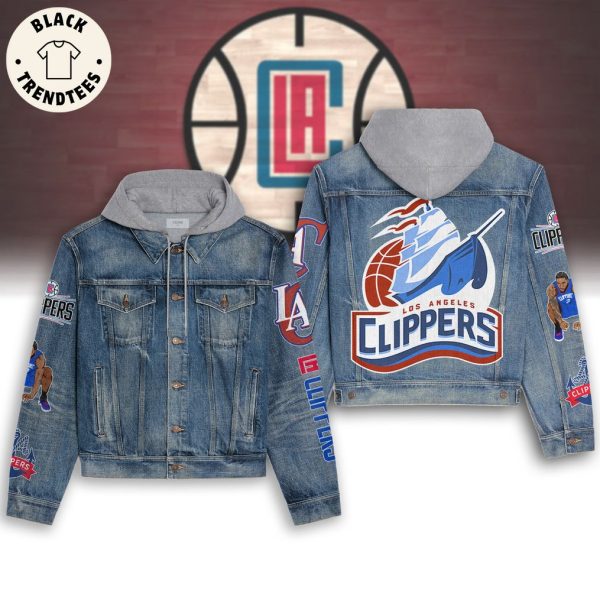 Los Angeles Clippers Hooded Denim Jacket