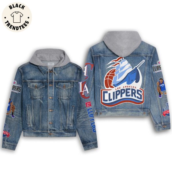 Los Angeles Clippers Hooded Denim Jacket