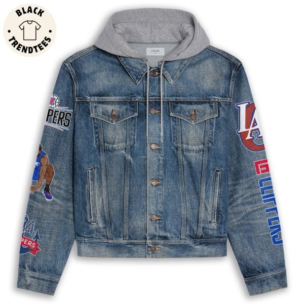 Los Angeles Clippers Hooded Denim Jacket