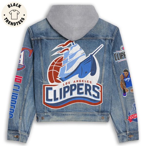 Los Angeles Clippers Hooded Denim Jacket