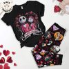 Love Me Sweet Never Let Me Go Black Design Pajamas Set