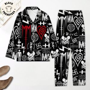 Marilyn Manson Black Design Pajamas Set