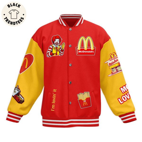 McDonald’s Red Design Baseball Jacket