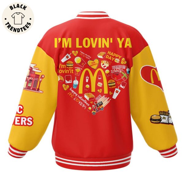 McDonald’s Red Design Baseball Jacket