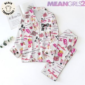 Mean girls Fetch White Design Pajamas Set