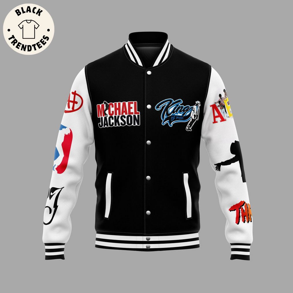 Michael Jackson Legend Black Design Baseball Jacket
