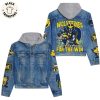 Ice Cube Portrait Design Hooded Denim Jacket