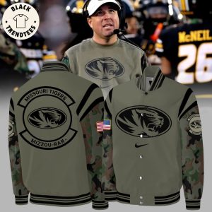 Missouri Tigers Veterans Mascot Design Baseball Jacket
