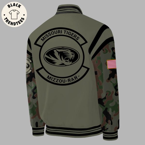 Missouri Tigers Veterans Mascot Design Baseball Jacket