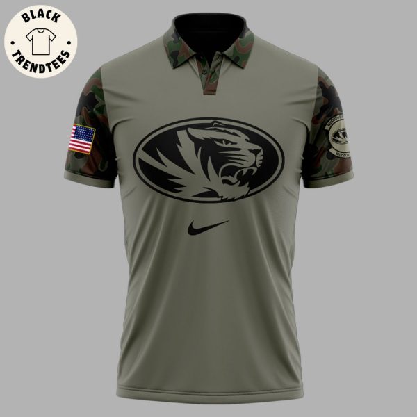 Missouri Tigers Veterans Nike Logo Design 3D Polo Shirt