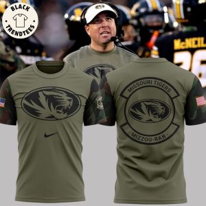 Missouri Tigers Veterans Nike Logo Design 3D T-Shirt