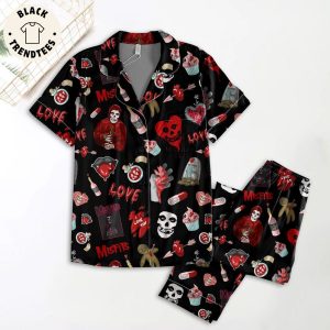 Mistits Skull Black Design Pajamas Set