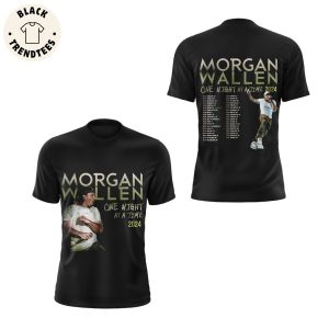 Morgan Wollen One Night At A Time 2024 Black Design 3D T-Shirt