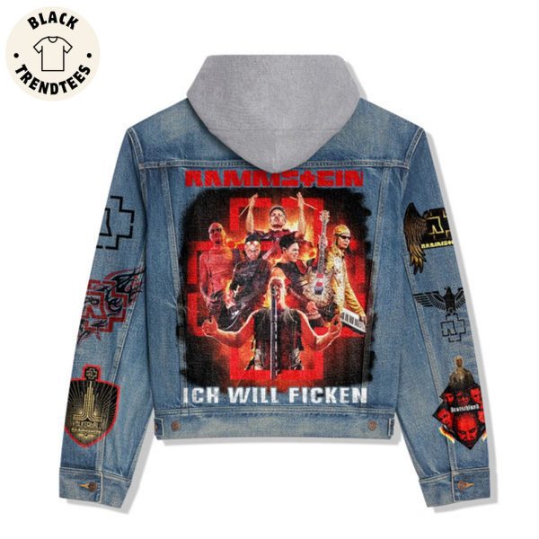 Namristein Ich Will Ficken Hooded Denim Jacket