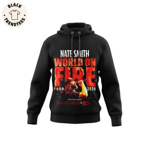 Nate Smith World On Fire Tour 2024 Black Design 3D Hoodie