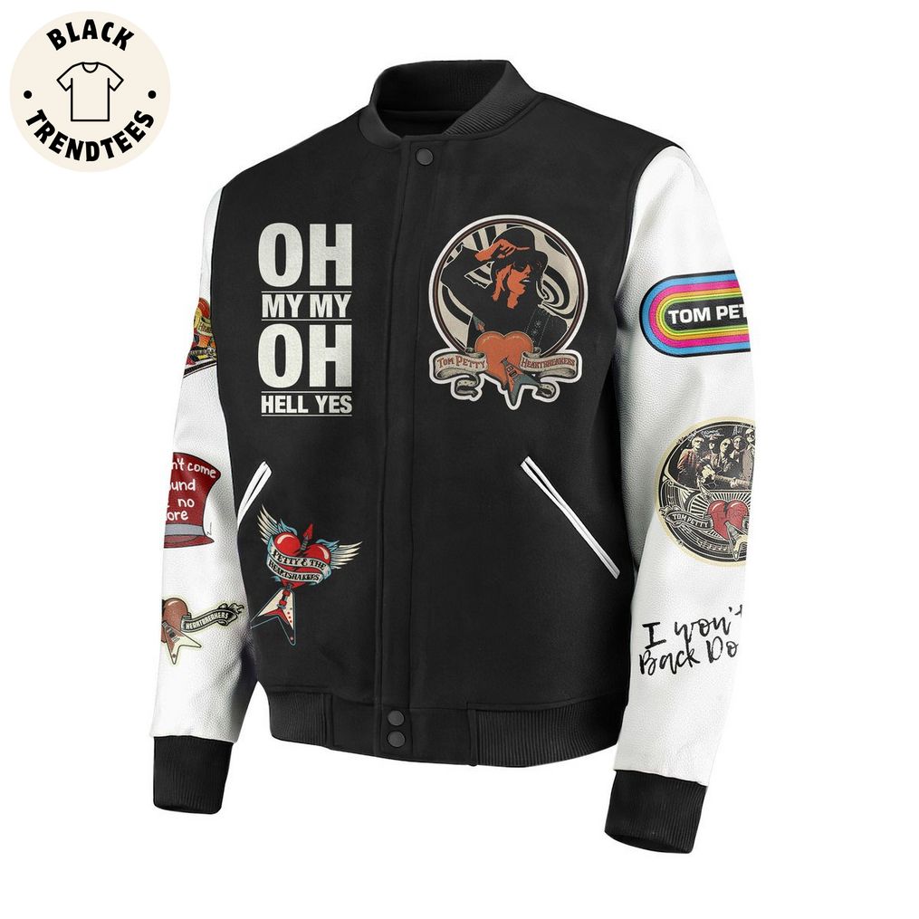 Oh My My Oh Hell Yes Black Design Baseball Jacket Blacktrendtees