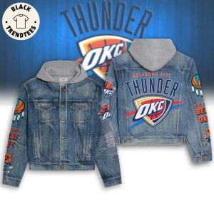 Oklahoma City Thunder OKC Hooded Denim Jacket