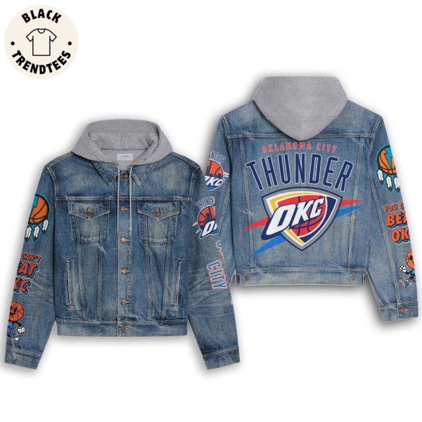 Oklahoma City Thunder OKC Hooded Denim Jacket