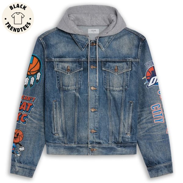 Oklahoma City Thunder OKC Hooded Denim Jacket