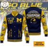 Personalized Big Ten Conference 2023 East Division Champions Michigan Wolverines Blue Design Baseball Jacket