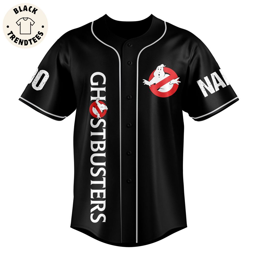 Personalized Chostbusters 40th Anniversary 1984-2024 Black Design Baseball Jersey