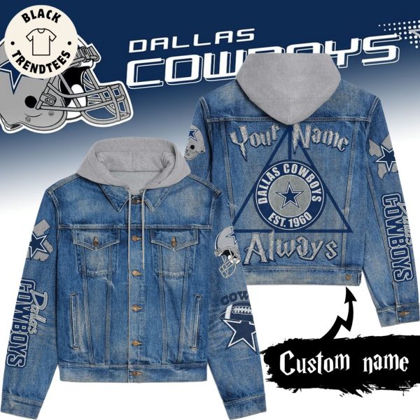 Personalized Dallas Cowboys EST 1960 Hooded Denim Jacket