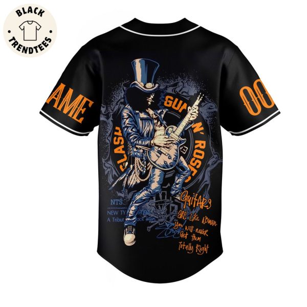 Personalized Guns N’ Roses Black Design Baseball Jersey