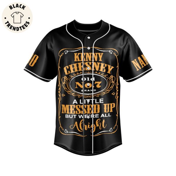 Personalized Kenny Chesney Black Design Baseball Jersey