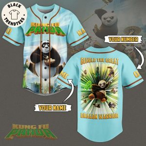 Personalized Kungfu Panda Behold The GreatDragon Warrior Baseball Jersey