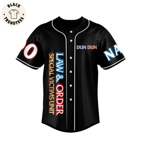 Personalized Law And Order Special Victims Unit 25th Anniversary Jersey 1999-2024 Black Design Baseball Jersey