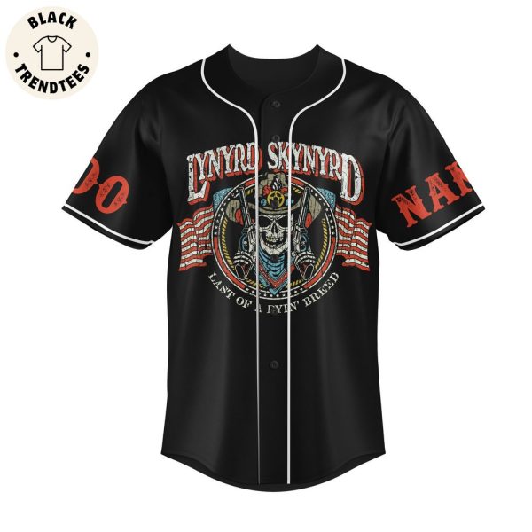 Personalized Lynyrd Skynyrd 60th Anniversary 1964-2024 Black Design Baseball Jersey