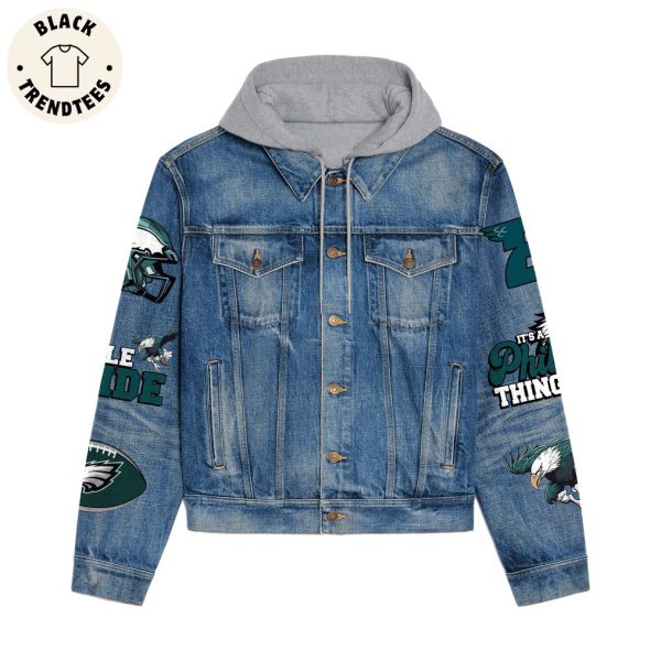 Personalized Made In Year Of Bein g An Awesome SF49 Faithful Hooded Denim Jacket