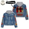 Personalized Made In Year Of Bein g An Awesome SF49 Faithful Hooded Denim Jacket