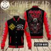 Personalized Municipal Waste Skull Design Baseball Jacket