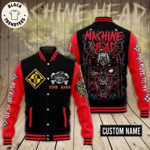Personalized Makhine Head Skull Design Baseball Jacket