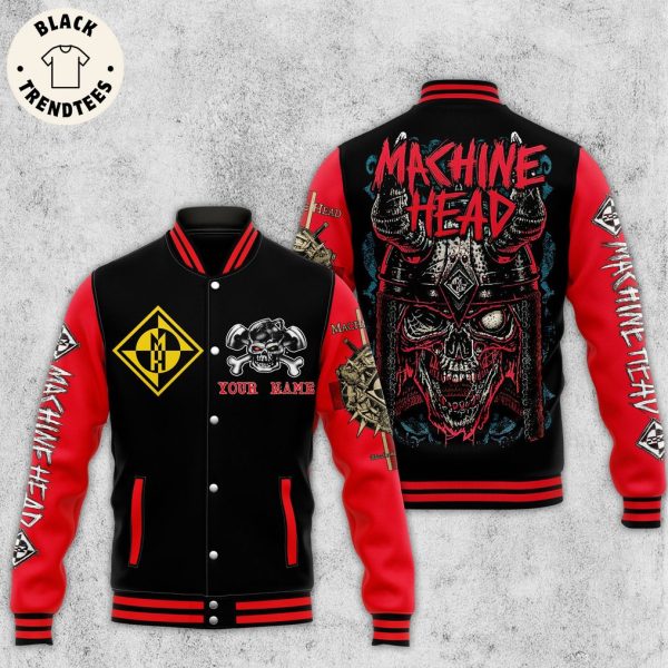 Personalized Makhine Head Skull Design Baseball Jacket