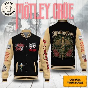 Personalized Motley Crue Motley Crue Skull Design Baseball Jacket