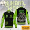 Personalized Municipal Waste Skull Design Baseball Jacket