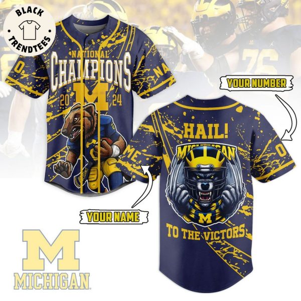 Personalized National Champions 2024 Design Baseball Jersey