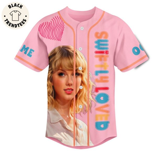 Personalized Taylor Swiftly Love Valentine Pink Design Baseball Jersey