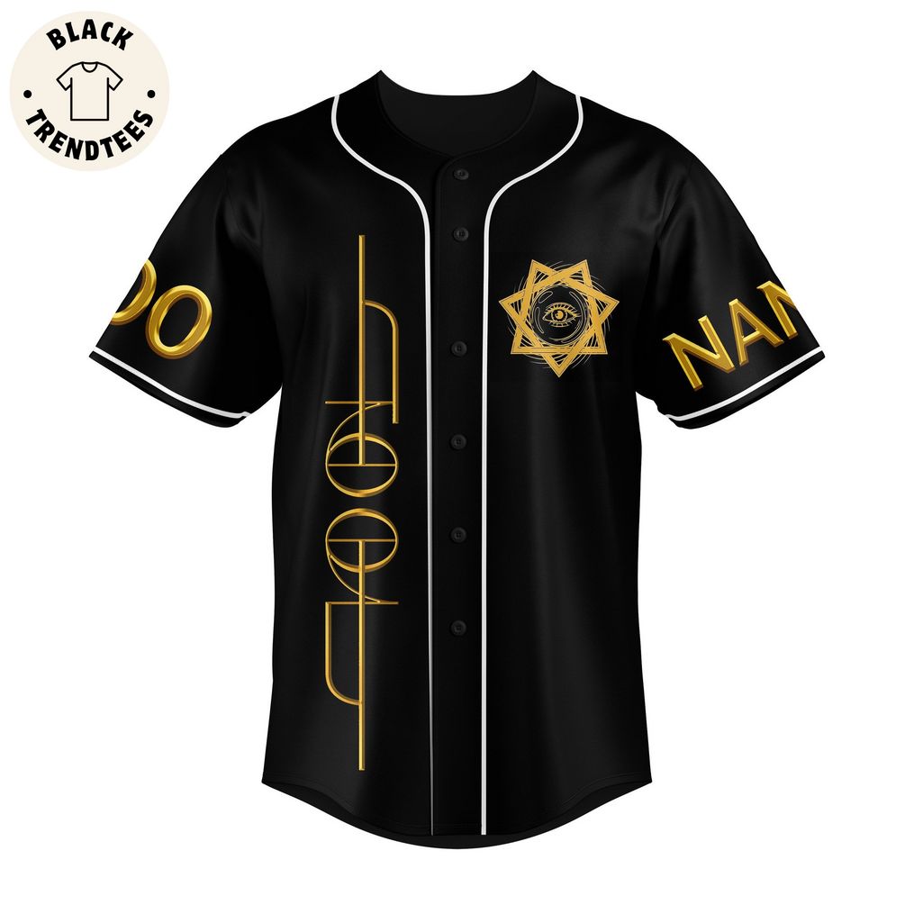 Personalized Tool In Concert Black Design Baseball Jersey